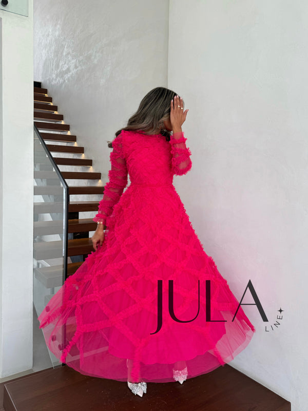 Fuchsia maxi dress