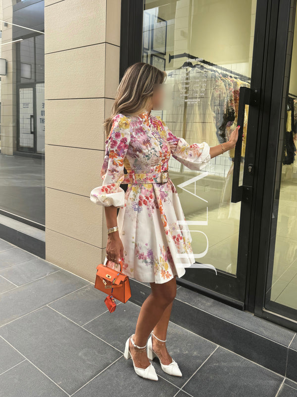 Belted Mix Florals Mini